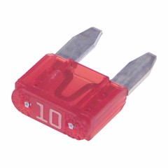 Mini Blade Fuse, 10 Amps, Red