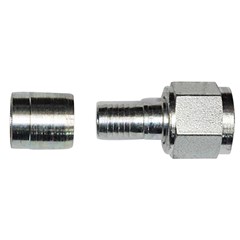 -6 Female Crimp w/Collar, Plated
