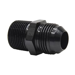 Adapter, -8AN Male » 3/8" MPT,BLACK