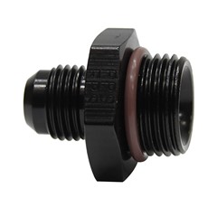 Male -12AN>SAE 7/8"-14 (-10) O-Ring, BLK