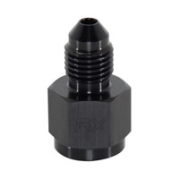 Adapter, -3 AN JIC Male to 1/8" NPT Female, Black
