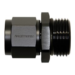 Adapter, -10 AN JIC Female to -12 AN ORB Male, Black