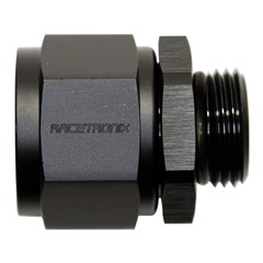 Adapter, -12 AN JIC Female to -10 AN ORB Male, Black