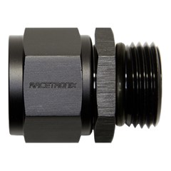 Adapter, -12 AN JIC Female to -12 AN ORB Male, Black