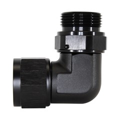 Adapter 90°, -16 AN JICF » -16 ORBM, BLK