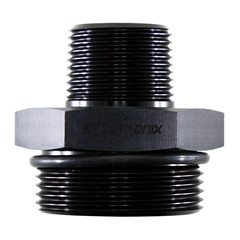 Adapter, -20 ORB Male to 3/4" NPT Male, Black