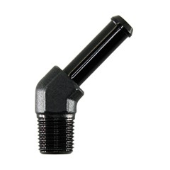 Adapter, 45° 1/8" NPT Male » 1/4" Hose Barb