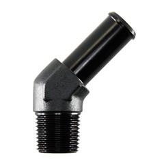 Adapter, 45° 3/8" MPT » 1/2" Barb