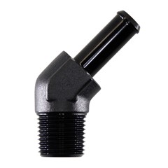 Adapter, 45° 3/8" MPT » 3/8" Barb