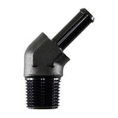 Adapter, 45° 3/8" NPT Male » 5/16" Hose Barb