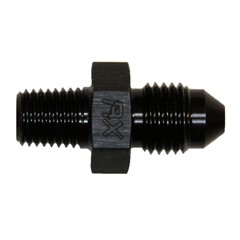 Adapter, -3 AN JIC Male to 1/16" NPT Male, Black