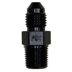 Adapter,-3 AN JIC Male to 1/8" NPT Male, Black
