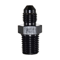 Adapter,-4 AN JIC Male to 1/4" NPT Male, Black