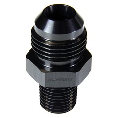 Adapter, -8 AN JIC Male to 1/4" NPT Male, Black