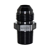Adapter, -8 AN JIC Male to 3/8" NPT Male, Black Adapter, -8 AN JIC Male to 3/8" NPT Male, Black