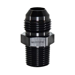 Adapter, -8AN Male » 3/8" MPT, BLACK