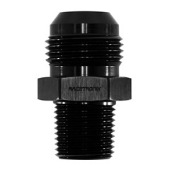 Adapter, -12 AN JIC Male to 1/2" NPT Male, Black