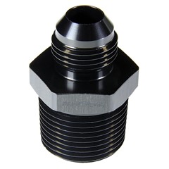 Adapter, -8AN Male » 3/4", MPT, BLACK