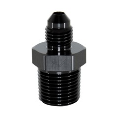 Adapter,-4 AN JIC Male to 3/8" NPT Male, Black