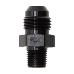 Adapter, -6 AN JIC Male to 1/8" NPT Male, Black