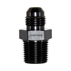 Adapter, -6 AN JIC Male to 3/8" NPT Male, Black