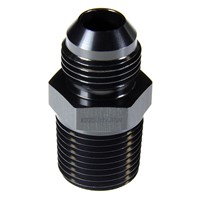 Adapter, -8 AN JIC Male to 1/2" NPT Male, Black Adapter, -8 AN JIC Male to 1/2" NPT Male, Black