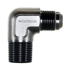 90° Adapter, -10AN » 3/4" NPT Male, BLK