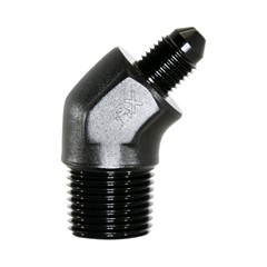 45° Adapter, -3AN»3/8" NPT Male, BLACK