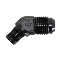 45° Adapter, -6AN » 1/8" NPT Male, BLACK