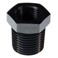 NPT PIPE REDUCER, 3/8" x 1/2", AL, Black