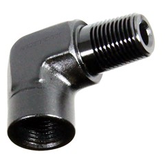 90° NPT Elbow, 1/8" M»F, AL, BLACK