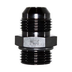 Adapter, -10 AN ORB Male to -10 AN JIC Male, Black
