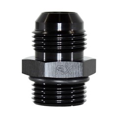 Adapter, -12 AN ORB Male to-12 AN JIC Male, Black
