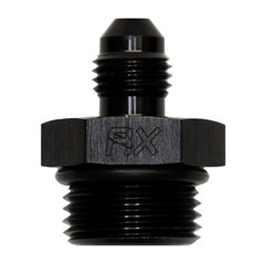 Adapter, -8 AN ORB Male to -4 AN JIC Male, Black