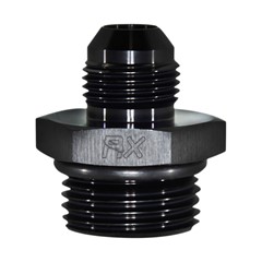 Adapter, -12 AN ORB Male to  -8 AN JIC Male, Black
