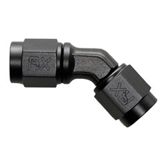 45° Coupler, -3AN Female-Female, BLACK