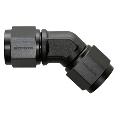 45° Coupler, -10AN Female-Female, BLACK