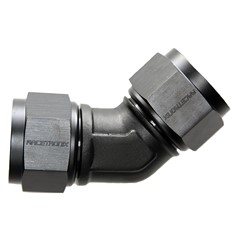 45° Coupler, -16AN Female-Female, BLACK