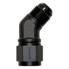 45° Swivel, -10 AN JIC Female to -10 AN JIC Male, Black