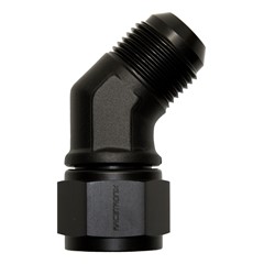45° Swivel, -12 AN JIC Female to -12 AN JIC Male, Black