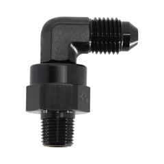 90° Swivel Adapter, -4AN » 1/8" MPT, BLK