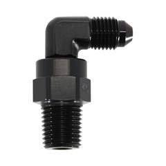 90° Swivel Adapter, -4AN » 1/4" MPT, BLK