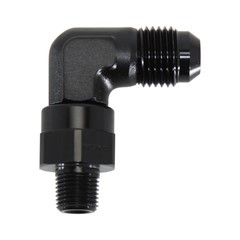 90° Swivel Adapter, -6AN » 1/8" MPT, BLK