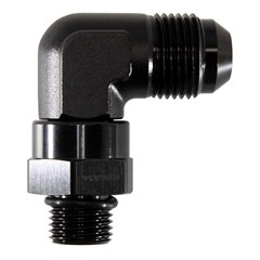 Adapter 90°, -8AN » -6 ORB Male, BLACK