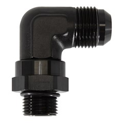 Adapter 90°, -10AN » -8 ORB Male, BLACK