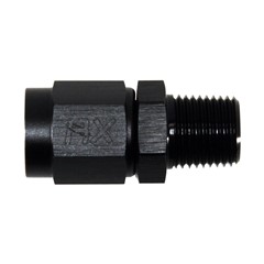 Adapter, -3 AN JIC Female to 1/8" NPT Male, Black