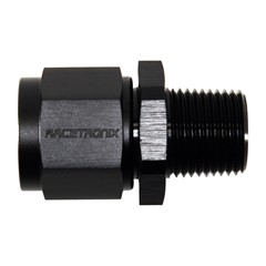 Adapter, -8 AN JIC Female to 3/8" NPT Male, Black