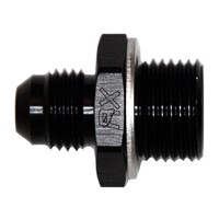 Adapter, -6AN Male» 18x1.5mm Male, BLK