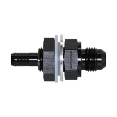 Bulkhead, -6JICM»-6ANM»5/16" Barb, BLK