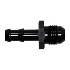 Adapter, -6 AN JIC Male to 5/16" Hose Barb, Black